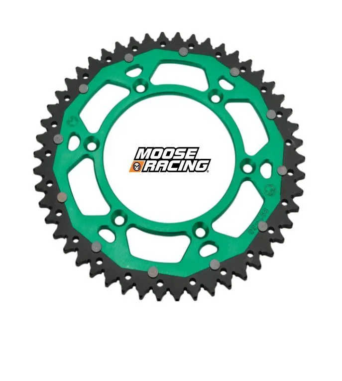 Speciální Cena Rozeta MOOSE RACING DUAL SPROCKETS KAWASAKI - GREEN 49 ZUBŮ
