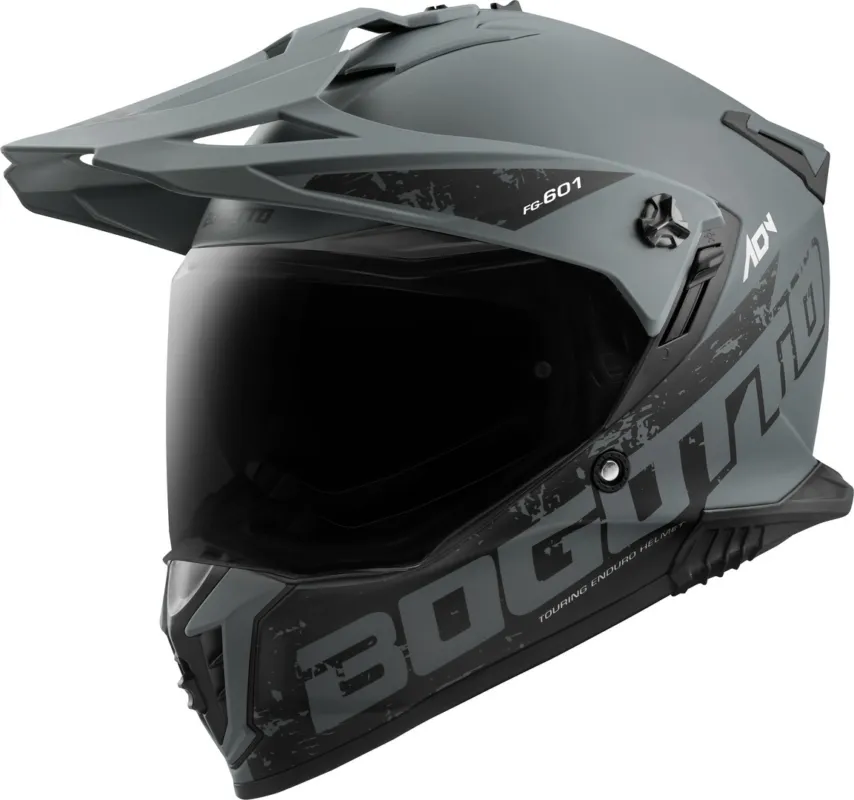 Omezená Nabídka Bogotto FG-601 Duo Sklolaminátová enduro přilba Antracitový matt - XS