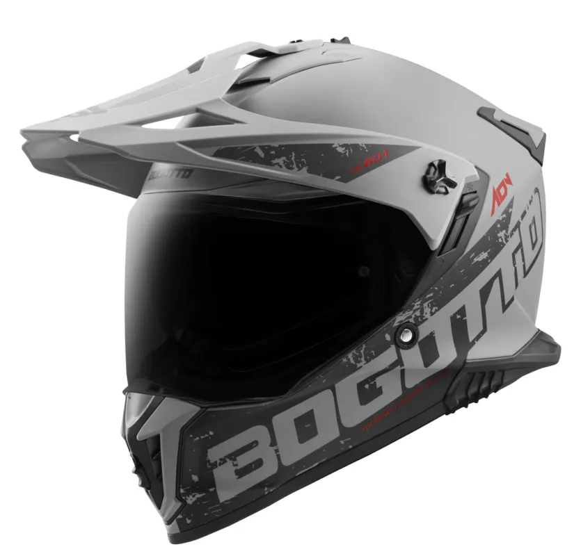 Koupit Online Bogotto FG-601 Duo Sklolaminátová enduro přilba Grey Matt - M
