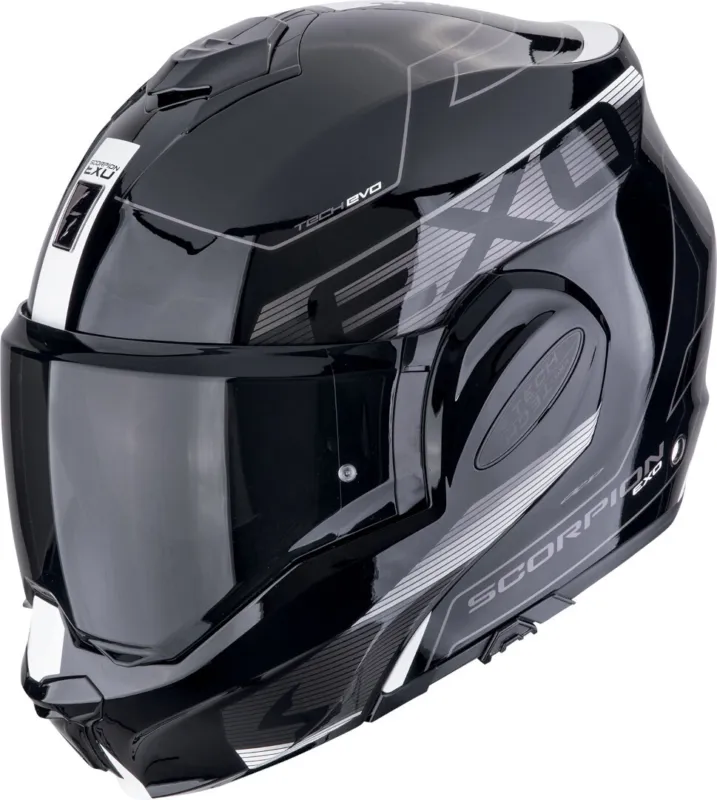 Cenová Bomba Scorpion EXO Tech Evo Traveller Přilba černobílá - XL (60/61)