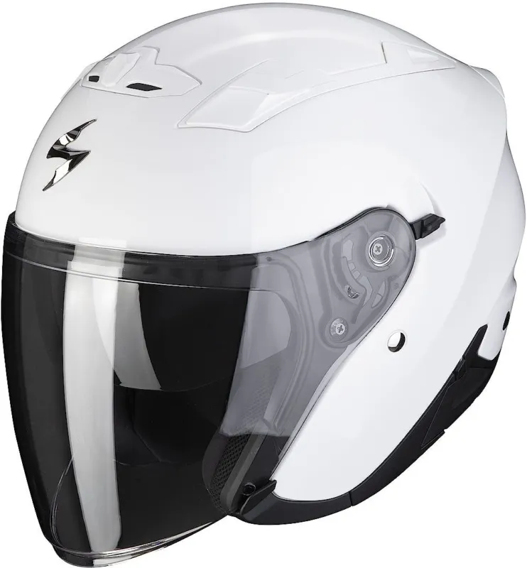 Autentický Scorpion EXO-230 Solid Trysková přilba bílá - S (55/56)