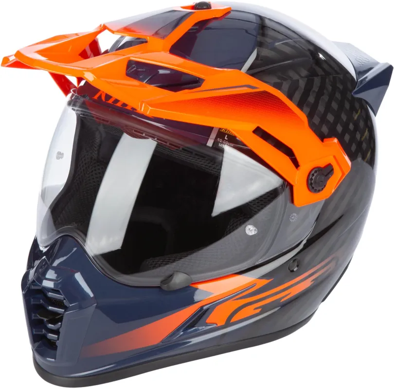 Klim Krios Pro Echo Carbon ECE/DOT Enduro helma Černá/oranžová - XL (61/62) Výprodej