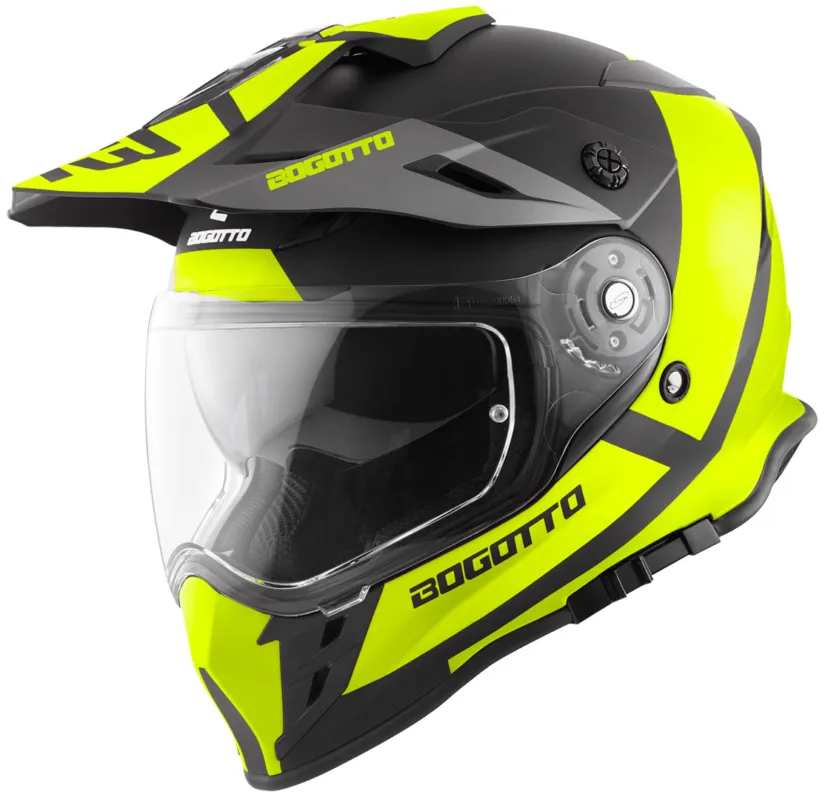 Nová Kolekce Bogotto V331 Pro Tour Enduro Helma žlutá - XS