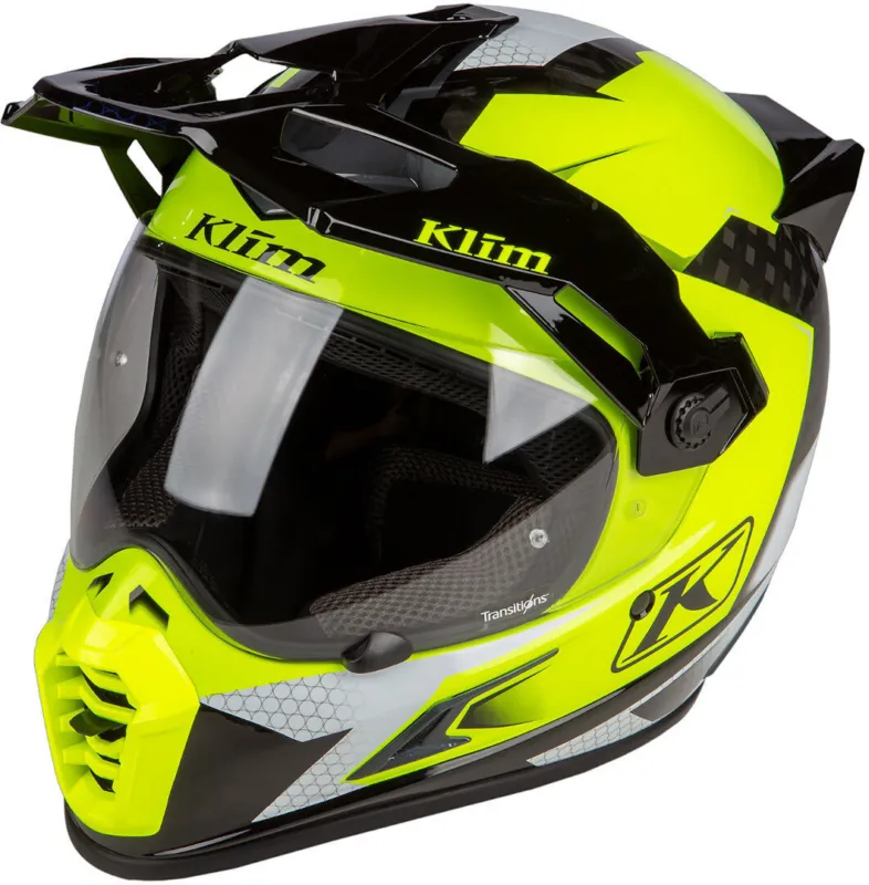 Dokud Zásoby Vydrží Klim Krios Pro Charger Motokrosová přilba Černá/neonově žlutá - M (57/58)