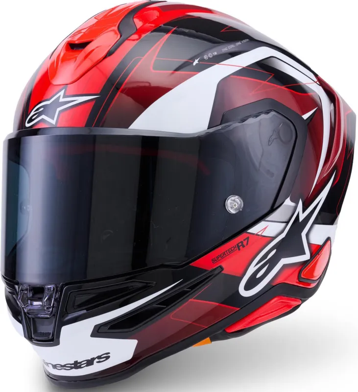 Alpinestars S-R7 Kinetis Helma černá/červená/bílá - XS Cenově Výhodný