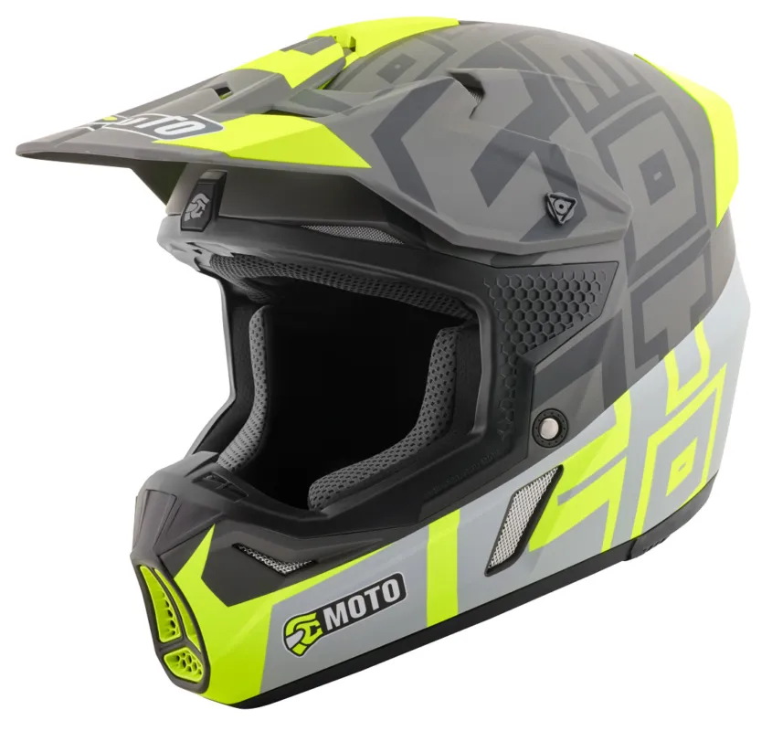 Cenový Hit FC-Moto Merkur Flex Motokrosová přilba černá/žlutá - XS