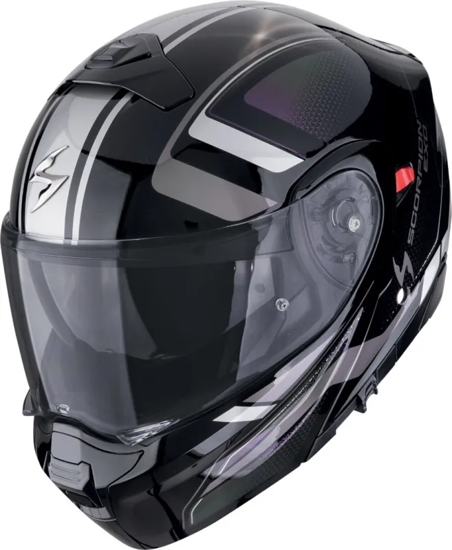 Nejprodávanější Scorpion EXO-930 Evo Ardens Přilba Černá/fialová/stříbrná - XS (54/55)