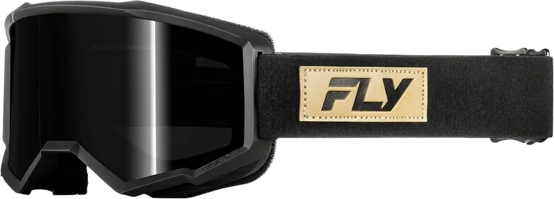 FLY Racing Focus Sand Goggle Black/Tan - Dark Smoke Lens - FLY Racing Nakupujte Hned