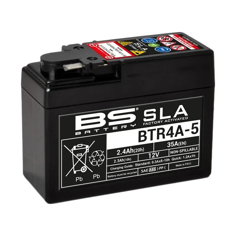 BS Battery Továrně aktivovaná bezúdržbová SLA baterie - BTR4A-5 - BS Battery Továrně aktivovaná bezúdržbová SLA baterie - BTR4A-5 ► koupit online na FC-Moto Sleva