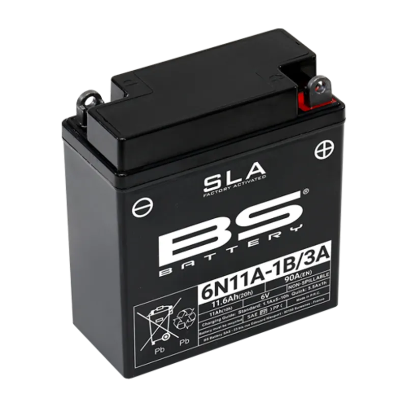 BS Battery Továrně aktivovaná bezúdržbová SLA baterie - 6N11A-1B/3A - BS Battery Továrně aktivovaná bezúdržbová SLA baterie - 6N11A-1B/3A ► koupit online na FC-Moto Cenová Bomba