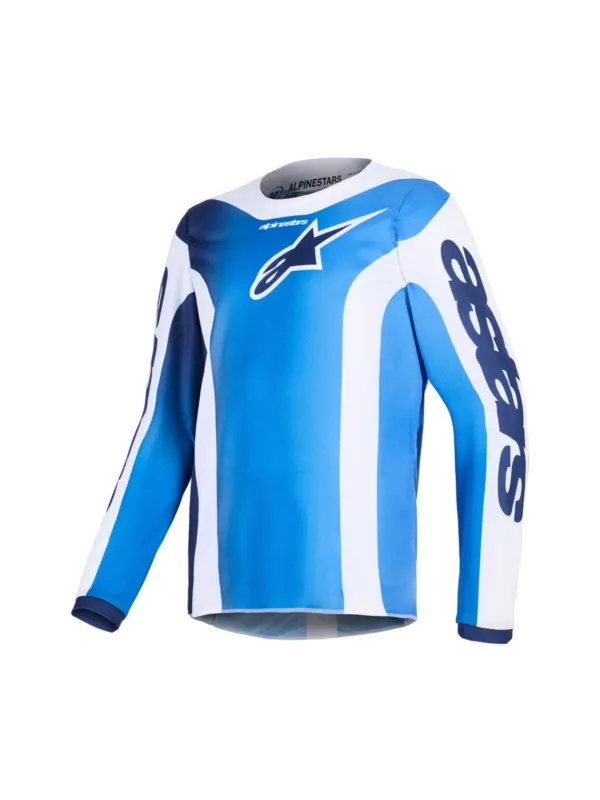 Autentický dres FLUID PORTL YOUTH, ALPINESTARS, dětské (modrá/bílá) 2026 - S