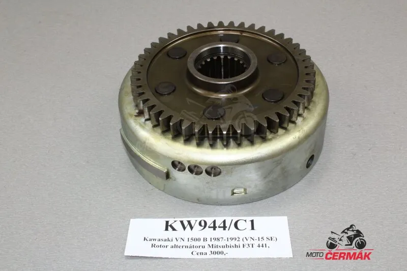 Víkendová Akce Rotor alternátoru Mitsubishi F3T 441, Kawasaki VN 1500 B 1987-1992 (VN-15 SE)
