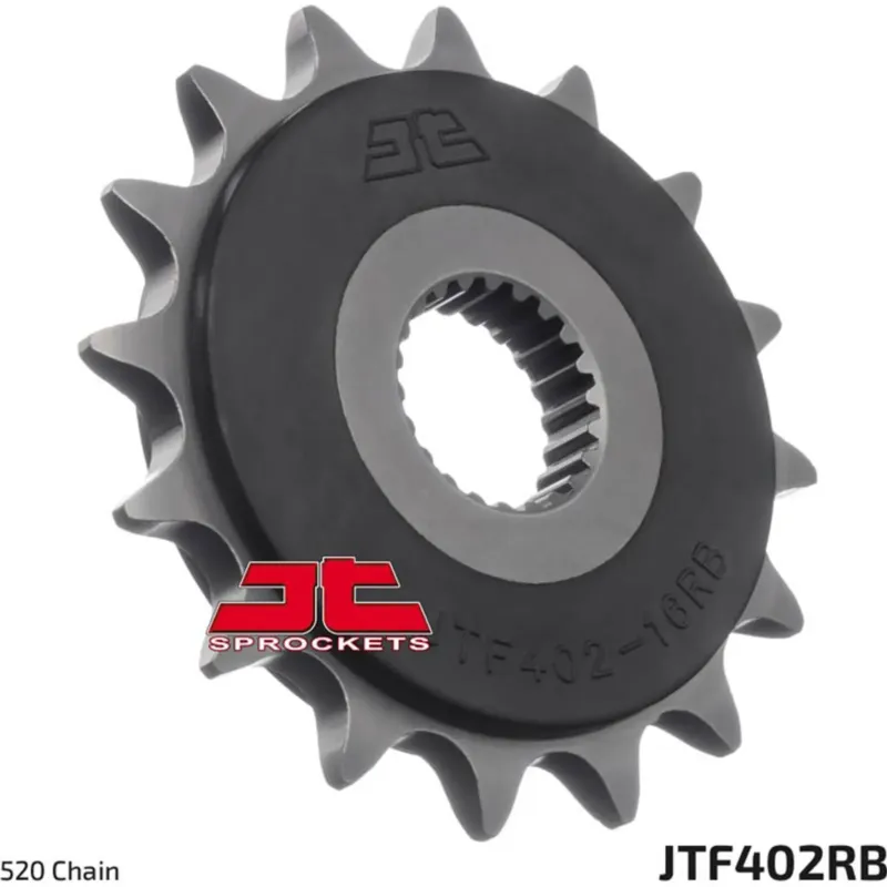 Cenově Výhodný Přední pastorek 520 16 zubů, RB - gumový vodící prvek řetězu, JT Sprockets JTF402