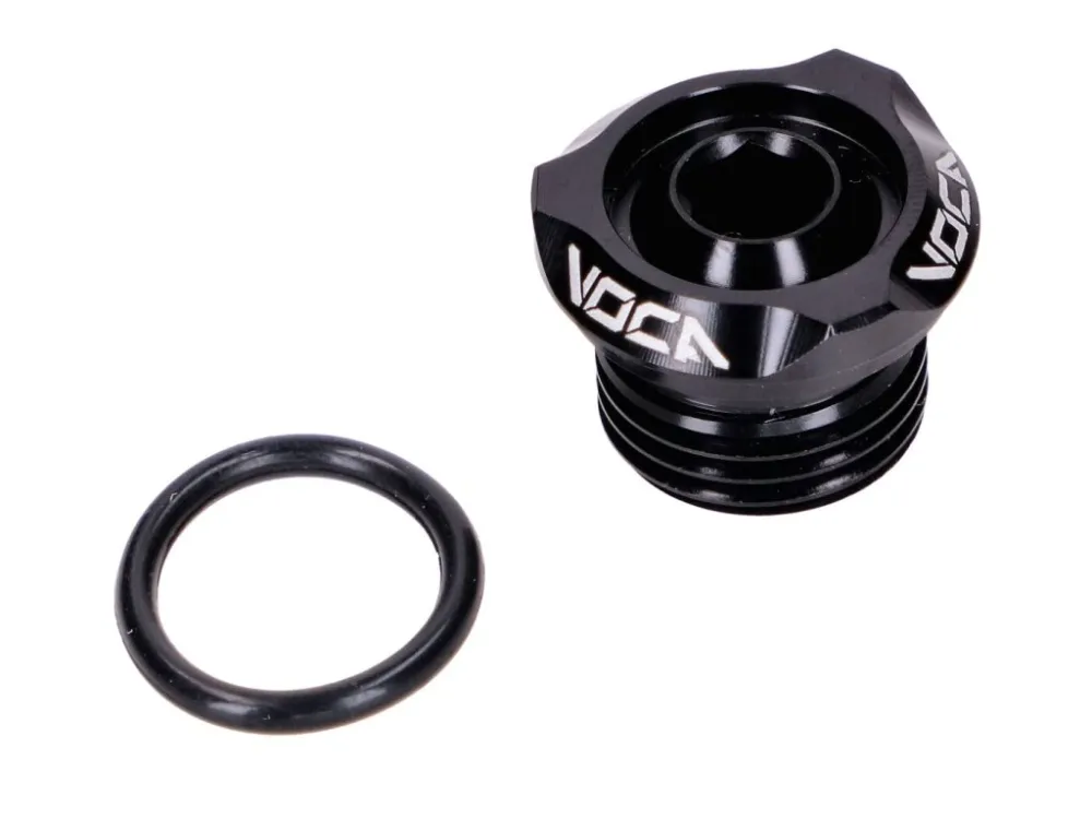Časově Omezené Plnicí víčko oleje VOCA V2 CNC černé pro Derbi EBE, EBS, D50B