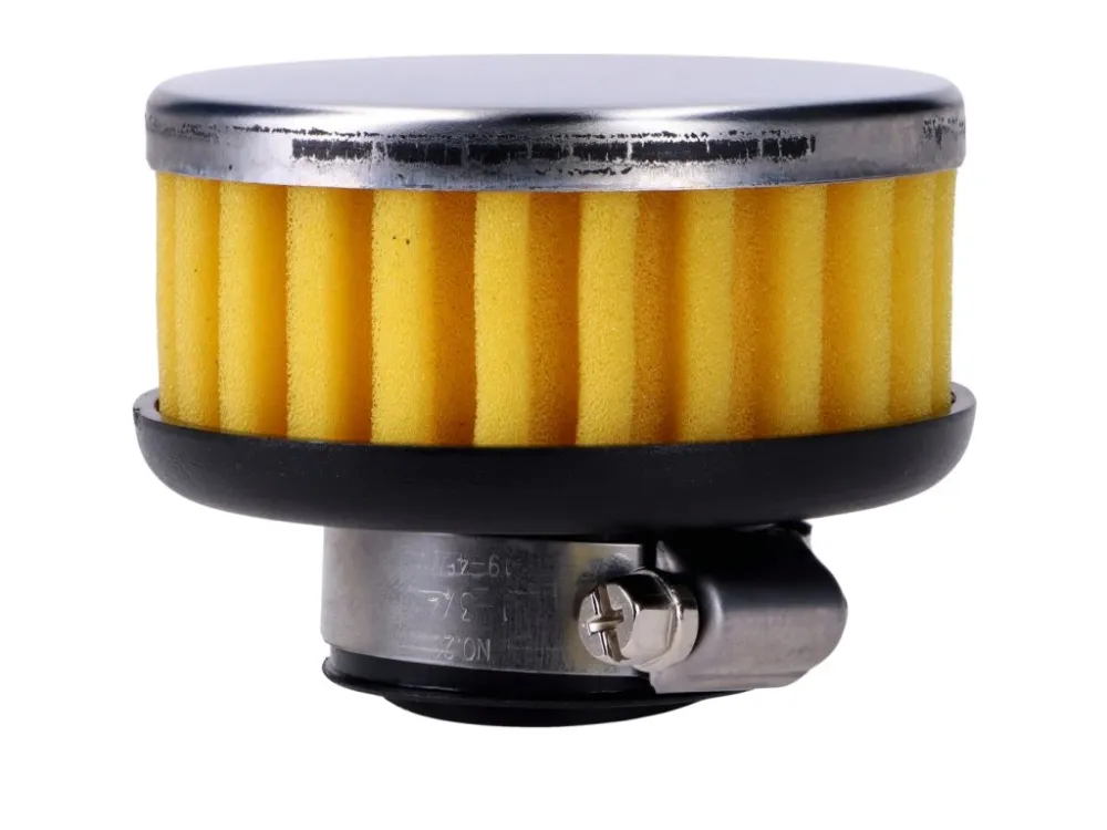 Značkový Vzduchový filtr 28-35 mm rovný 80 x 58 mm pěnový žlutý pro karburátor Bing, Puch Maxi