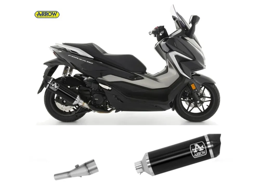 Omezená Nabídka Koncovka výfuku ARROW Urban Alu.Dark/C, Honda Forza / SH 350 Euro5 2021->