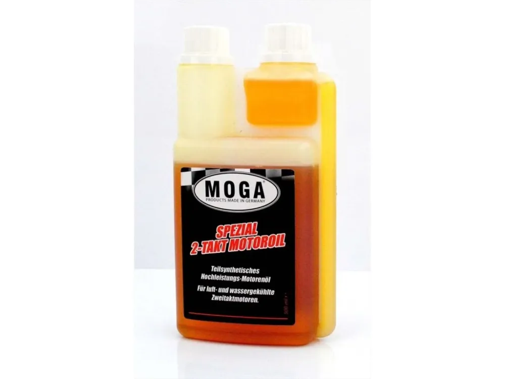 Motorový olej MOGA 500 ml, vysoký 165 mm, široký 90 mm, hluboký 45 mm pro moped mokick Nejlepší Cena