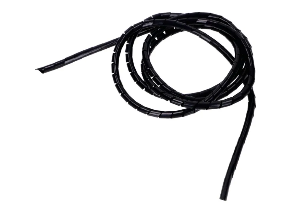 Autentický Ochranná spirála na kabel / lanko, černá, 6 mm x 1,5 m
