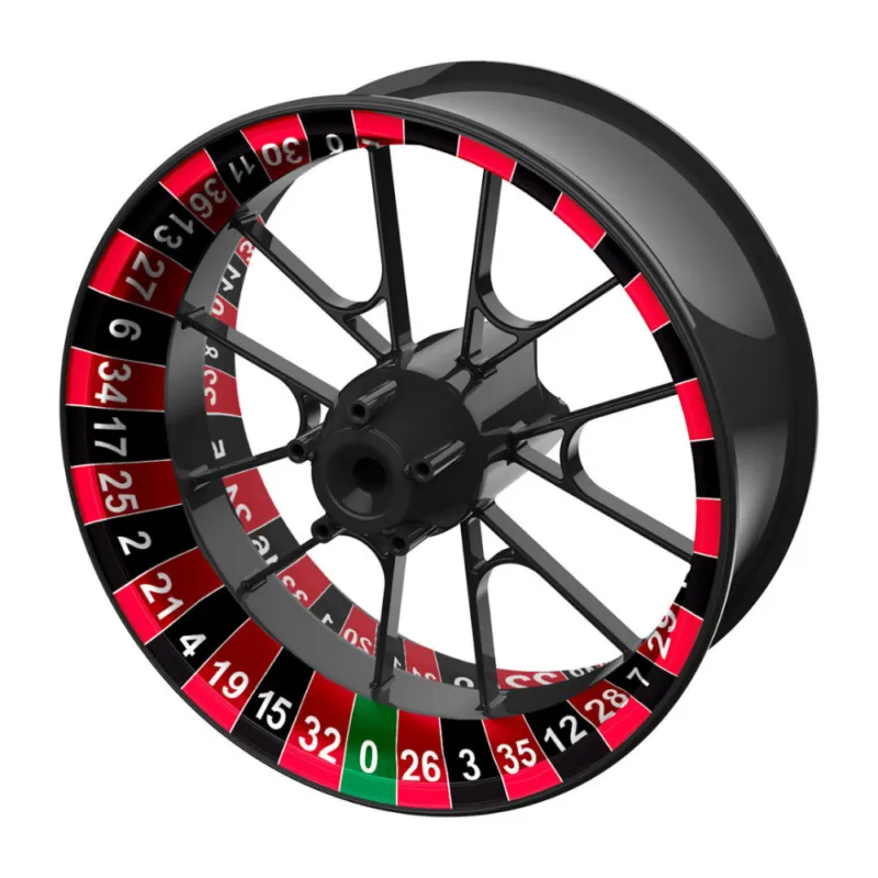 Bezpečná Platba jednodílné polepy na kola Ruleta