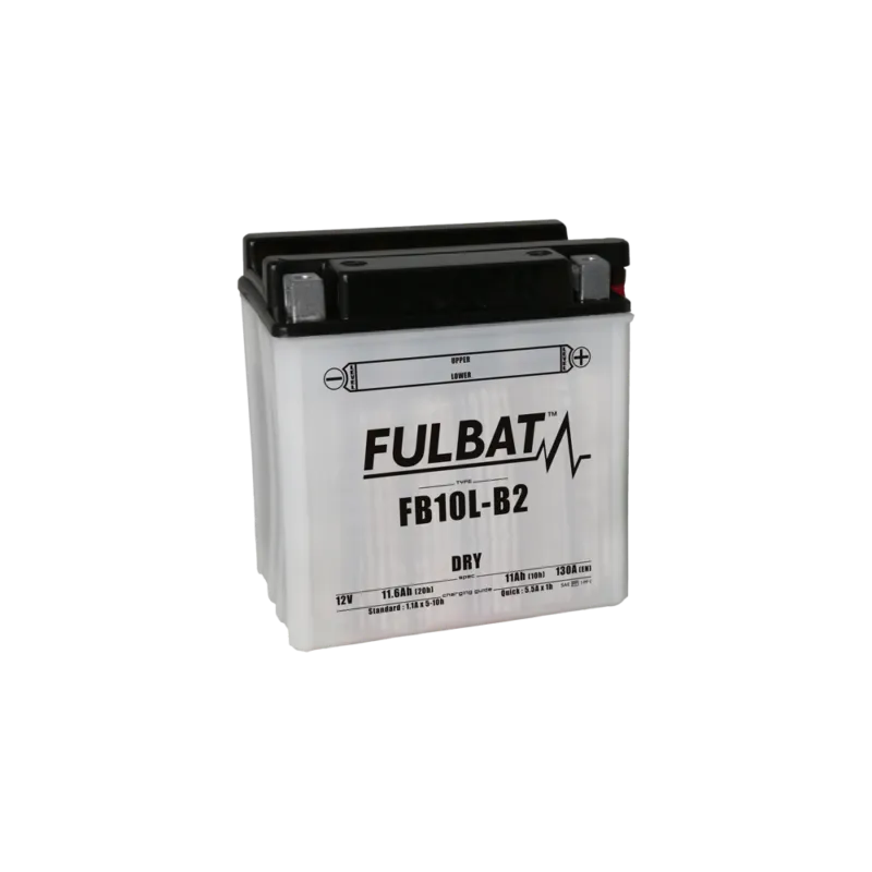 Přímo Od Výrobce Konvenční motocyklová baterie FULBAT FB10L-B2 (YB10L-B2) Včetně balení kyseliny