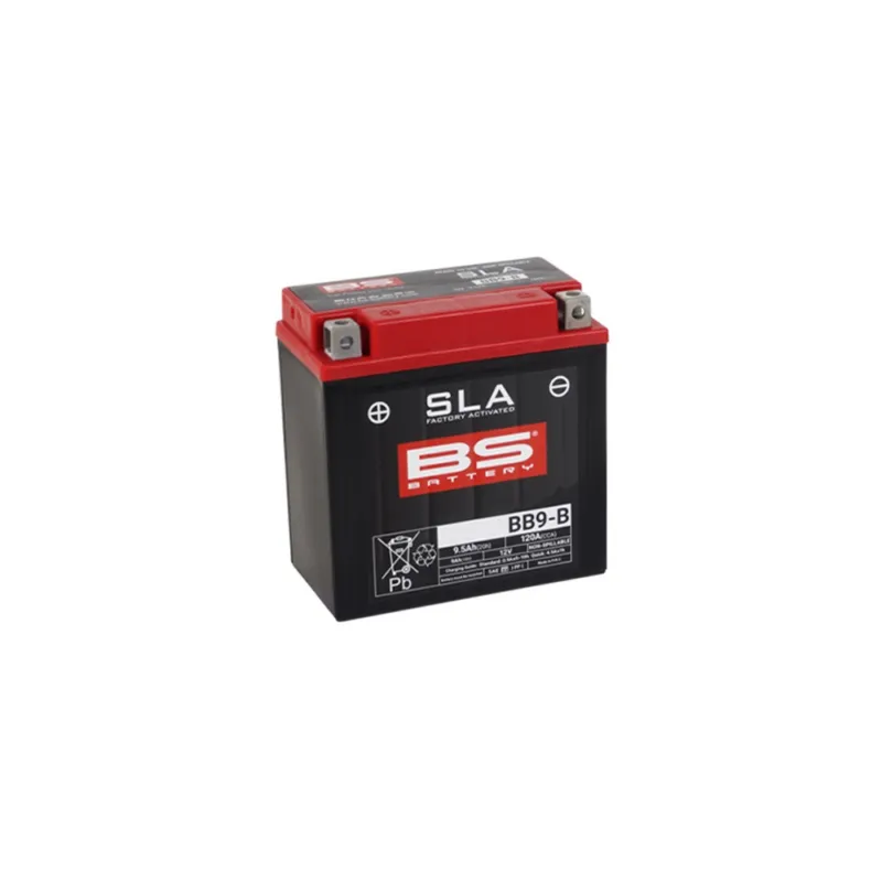 Objednat Nyní Továrně aktivovaná motocyklová baterie BS-BATTERY BB9-B (FA) (YB9-B (FA)) SLA