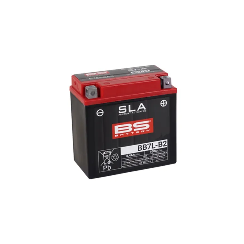 Továrně aktivovaná motocyklová baterie BS-BATTERY BB7L-B2 (FA) (YB7L-B2 (FA)) SLA Speciální Cena