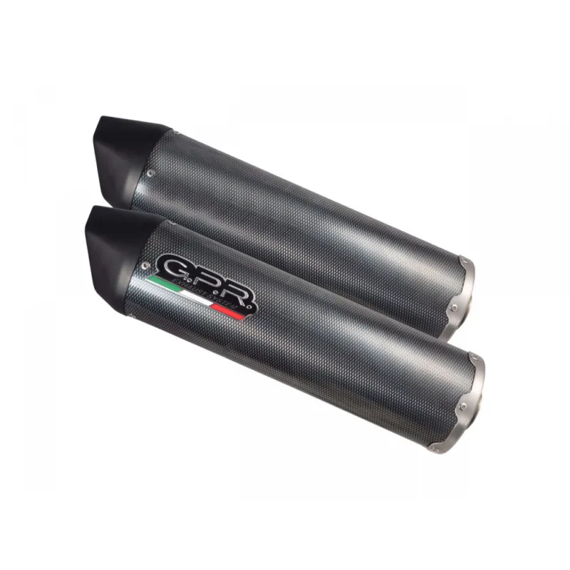 Nejlepší Cena Dual slip-on exhaust GPR FURORE HU.26.CAT.FUPO Matte Black including removable db killers, link pipes and catalysts
