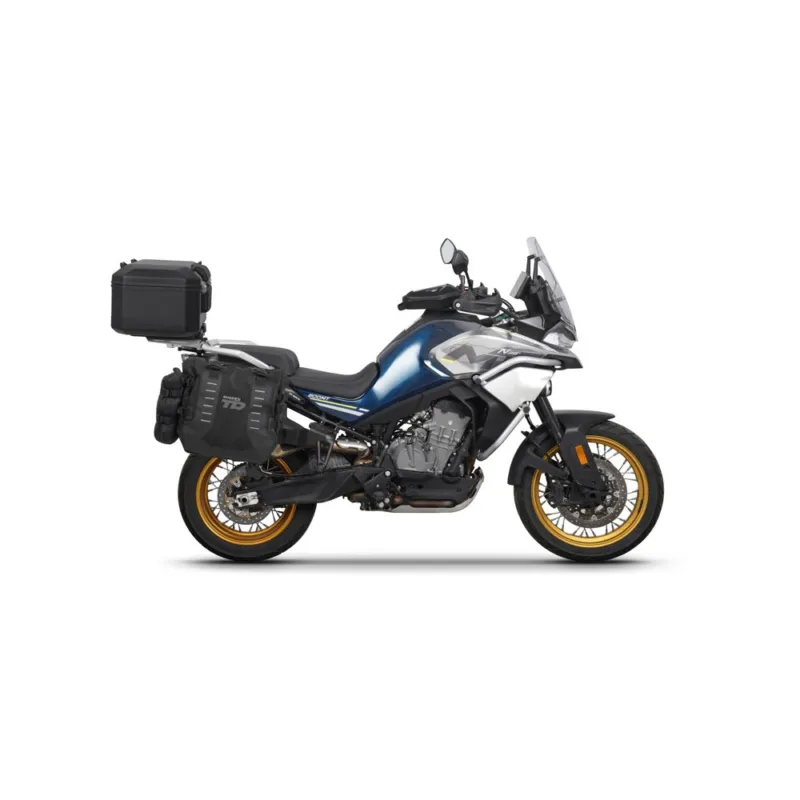 Kompletní sada sedlových brašen SHAD TERRA TR40 a hliníkového 55L vrchního kufru, včetně montážní sady SHAD CF MOTO 800MT Expresní Doručení