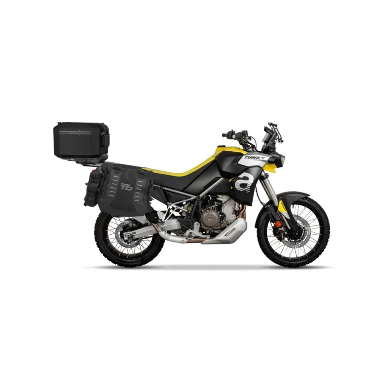 Kompletní sada sedlových brašen SHAD TERRA TR40 a hliníkového 55L vrchního kufru, včetně montážní sady SHAD APRILIA TUAREG 660 Expresní Doručení