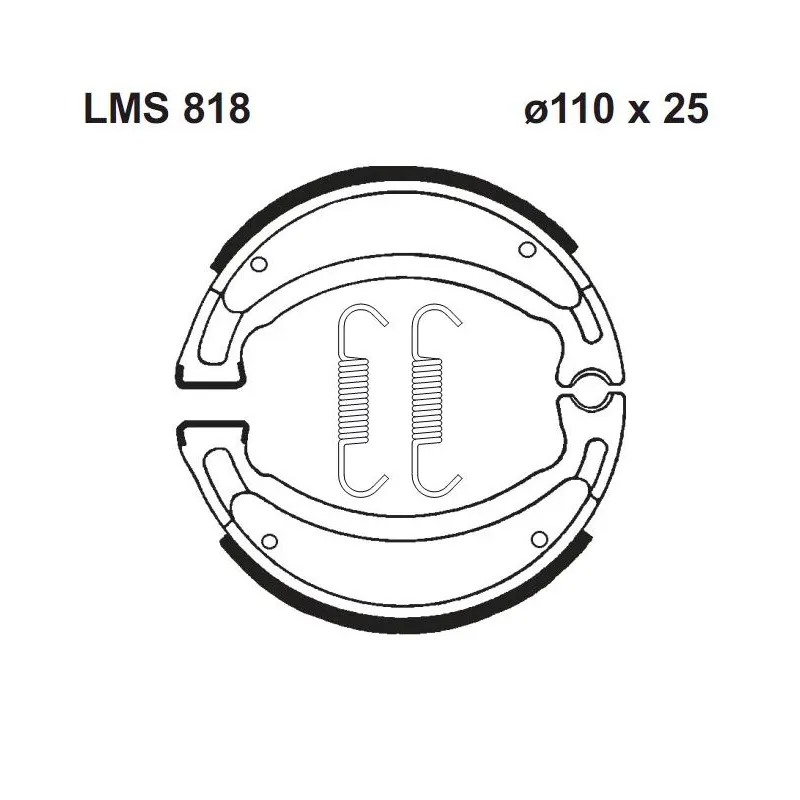 Autentický Brzdové pakny LMS818