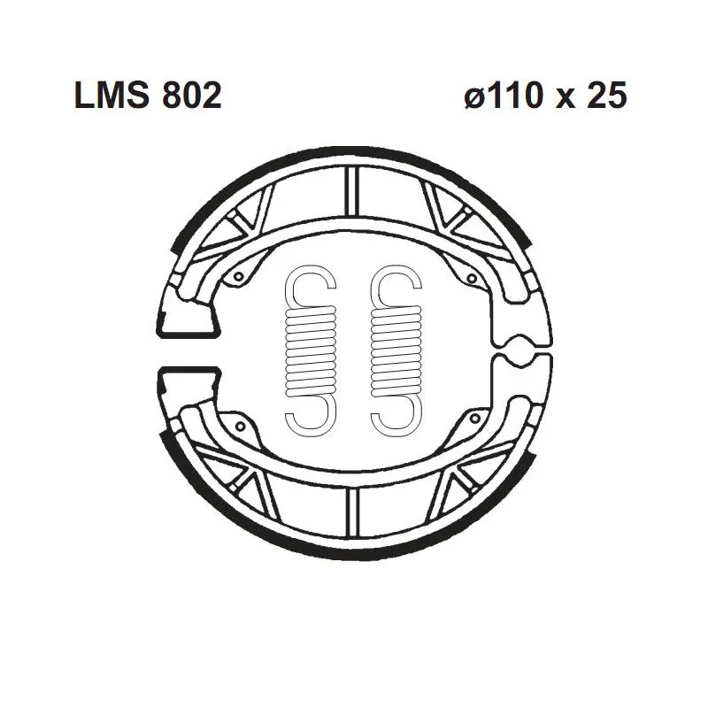 Autentický Brzdové pakny LMS802