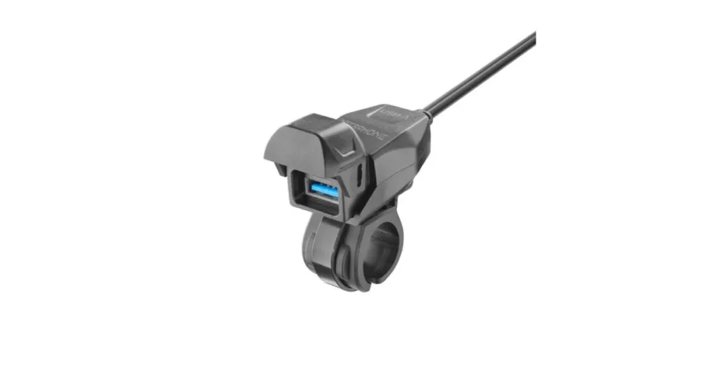 Rychlé Dodání Nabíječka INTERPHONE na řídítka motocyklu (USB-A)